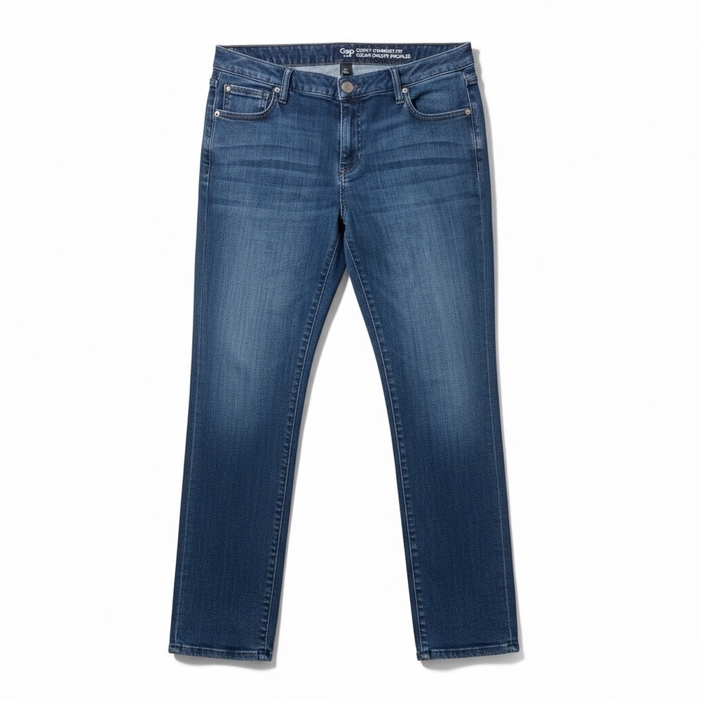 Gap Jeans Women Sz 31/12R Curvy‎ Straight Fit Cute Trendy Stylish